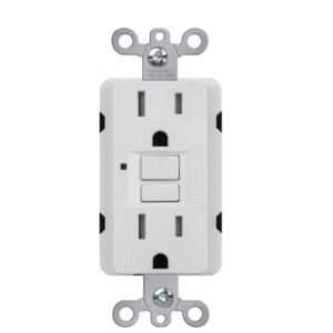 15A Self-Test Tamper Resistant Duplex GFCI Receptacle with LED Light