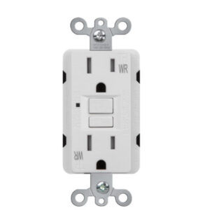 Self-Test Tamper Resistant & Weather Resistant 20 Amp Duplex GFCI Receptacle with LED Light