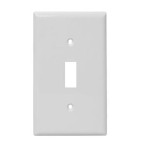 1 Gang Plastic Toggle Switch Wall Plate