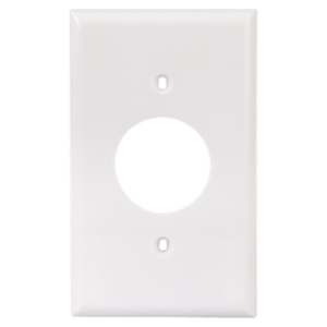 1-Gang Plastic Single Receptacle Wall Plate