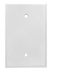1 Gang Jumbo Smooth Metal Blank Wall Plate