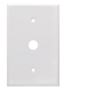 1 Gang Jumbo Smooth Metal Phone Wall Plate