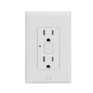 15 AMP Tamper Resistant Self-Test Duplex GFCI Receptacle with LED Light | Side-Wire & Back-Wire