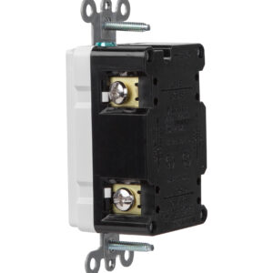15 AMP Standard Duplex Self-Test GFCI Receptacle with LED Light | Side-Wire & Back-Wire