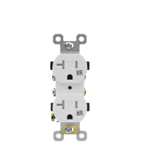 20 AMP Residential Grade Tamper Resistant & Weather Resistant Duplex Receptacle | Side-Wire & Back-Wire