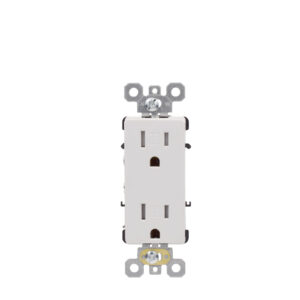 15 AMP Commercial Grade Tamper Resisitant Decorative Receptacle | Side-Wire & Back-Wire