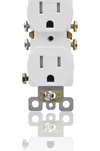 15 AMP Residential Grade Tamper Resistant Duplex Receptacle | Side-Wire & Push-Wire | 10-pack of 030121