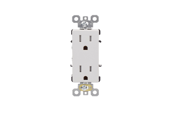 15 AMP Residential Grade Tamper Resistant Decorative Receptacle | Side-Wire & Push-Wire | 10-pack of 030301