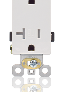 20 AMP Residential Grade Tamper Resistant Decorative Receptacle | Side-Wire & Push-Wire | 10-pack of 030311