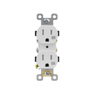 15 AMP Residential Grade Tamper Resistant & Weather Resistant Duplex Receptacle | Side-Wire & Back-Wire | 10-pack of 030151