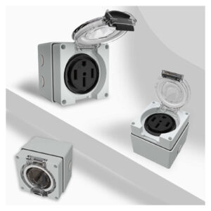 50 AMP EV/RV Charging Outlet Box | 3-Pole, 4-Wire | 125/250 Volt | NEMA 14-50R