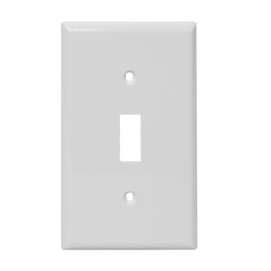 1-Gang Toggle Switch Thermoplastic Wall Plate