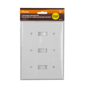 3-Gang Toggle Switch Thermoplastic Wall Plate