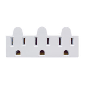 15 AMP 3-Wire Single-to-Triple Outlet Grounding Adapter | NEMA 5-15P & 5-15R