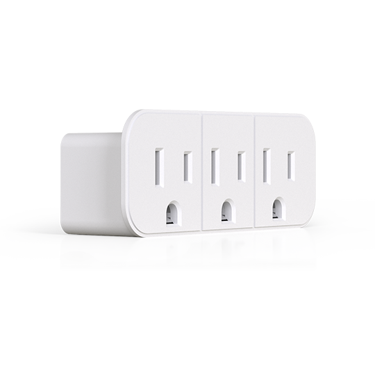 15 AMP 3-Wire Single-to-Triple Outlet Grounding Adapter | NEMA 5-15P & 5-15R